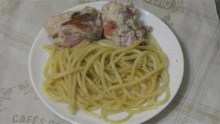 Спагетти с курицей в мультиварке Спагетти с курицей в мультиварке