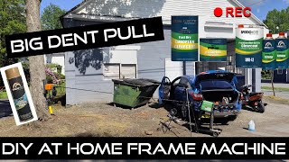 How to fix BIG DENTS right at home. Cheap DIY frame machine
