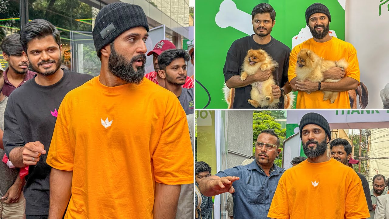 Виджай Девараконда и Ананд Девараконда прибыли в больницу для домашних животных | Виджай Деварако...