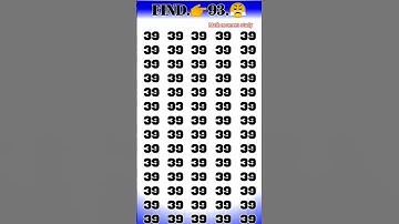 Find 👉 93 🤔 odd number puzzle 🧩 #quiz #ias #iqtest #challenge #quiztime #find #puzzle