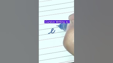How to write small letter ey | Cursive writing a to z #cursivewriting #handwriting  #shorts