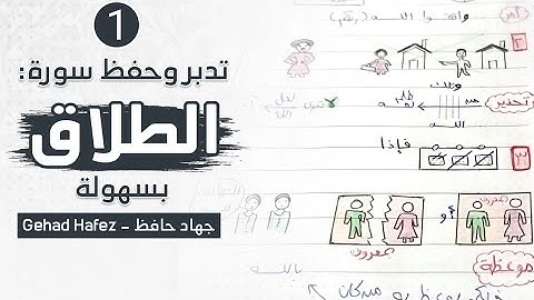 حفظ سورة الطلاق بسهوله (الجزء الاول)
