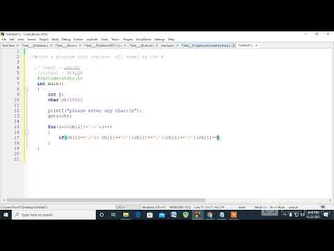 C Program to replace vowels with Hash(#) of string|Code the Problem |
