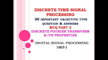 EC8553 MCQ | Discrete time signal processing MCQ | Digital signal processing MCQ  | DFT MCQ part2