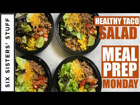 Southwest Burrito Bowls Meal prep Monday (AKA Healthy Taco Salad) Week 2