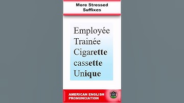 Meer beklemtoonde achtervoegsels onder de knie krijgen | Uitspraakgids voor Amerikaans Engels #En...