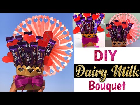 How to make dairy milk Bouquet , how to gift wrap dairymilk , chocolate gifting idea , birthday gift