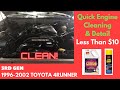 Toyota 4runner Quick Engine Cleaning / Detail Job - Less than $10!