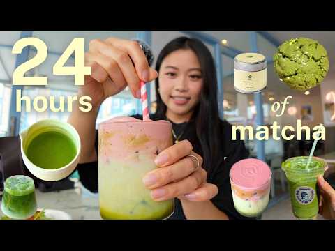 eating MATCHA for a full day! 🍵