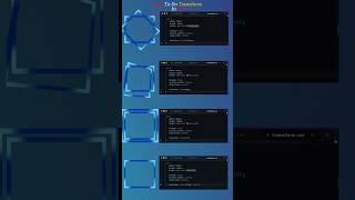 CSS Transform Tutorial for Beginners | Rotate, Translate, Scale & Skew in CSS #css #html #shorts