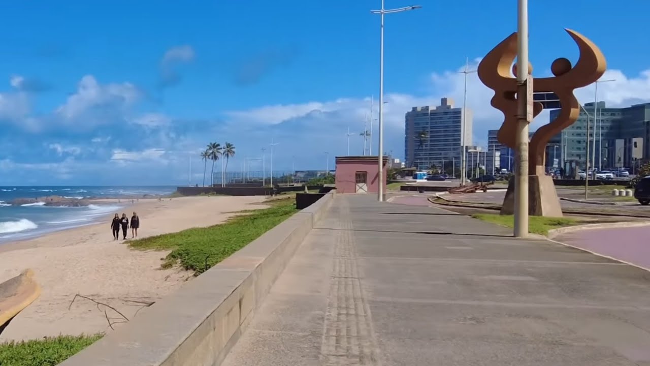 SALVADOR BAHIA - CAMINHADA NA ORLA: DO COSTA AZUL A PITUBA