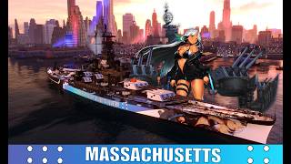 World of Warships Massachusetts skin mod(USS Massachusetts - Azur Lane)