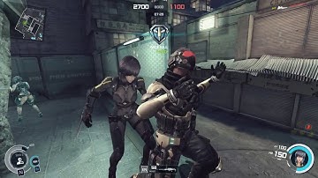 GitS: SAC - First Assault Online - TDM Neon Ruins - Motoko gameplay