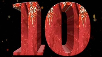 COUNTDOWN TIMER 10 TO 0 WITH ANIMATION AND SOUND EFFECT #3Danimation #countdowntimer