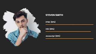 Skill Bar Animation using HTML and CSS