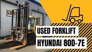 Used Forklift for Sale | 2013 Hyundai 80D-7E Forklift | Leavitt Machinery [USED EQUIPMENT] Hyundai Forklift For Sale