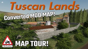 TUSCAN LANDS, Converted MOD MAP! MAP TOUR! Farming Simulator 19, PS4, New to Console!