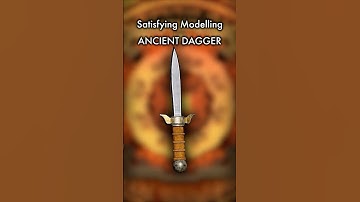SATISFYING!! Ancient Dagger 60s Modelling - Download At The End!  #3danimation #shorts #3dmodeling