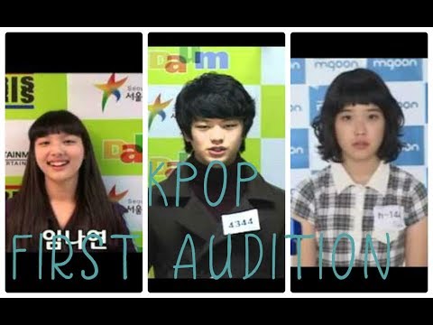 Kpop Idols First Audition Youtube