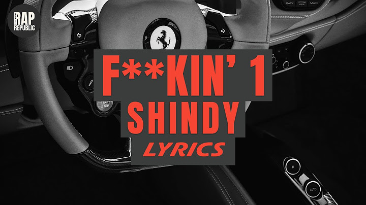 Shindy - F**kin' 1 (Lyric Video)