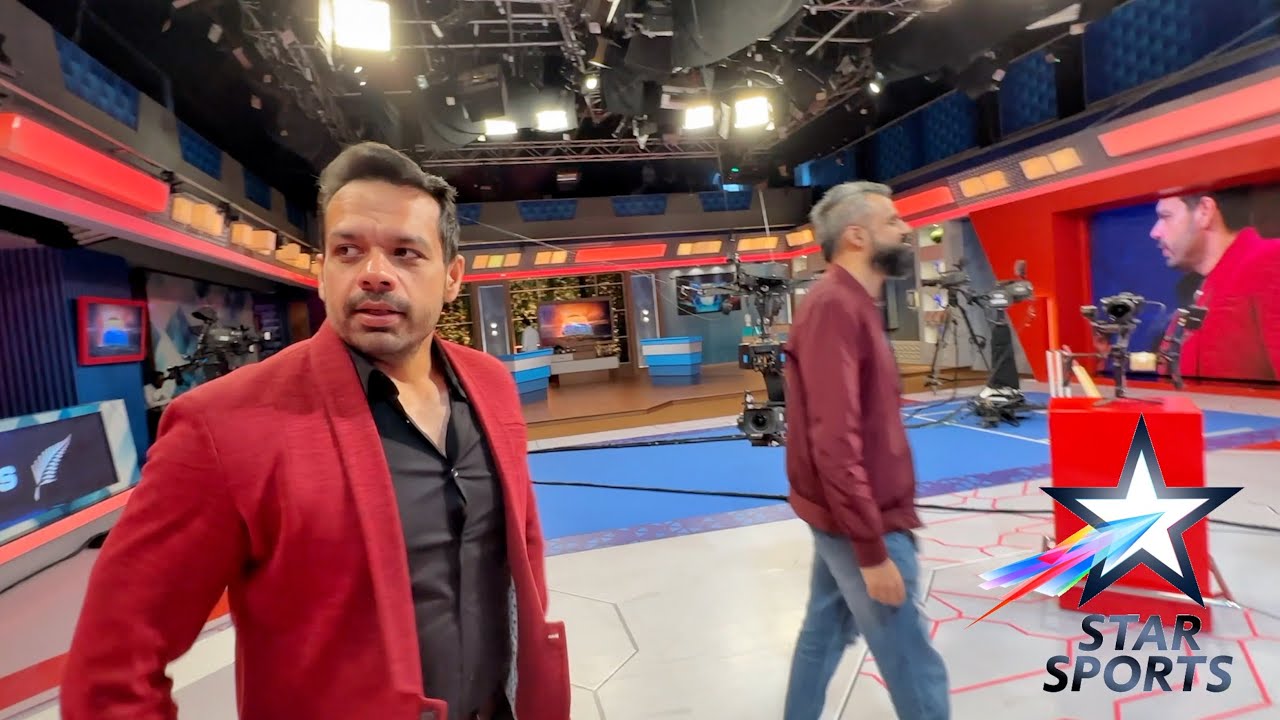 Inside @starsports Studio when the Match is LIVE