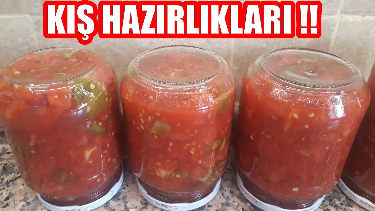 DOMATES KONSERVESİ NASIL YAPILIR – KIŞ HAZIRLIKLARI | Yemek Tarifleri | Safos TV