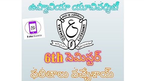 OSMANIA UNIVERSITY Degree 6th Semester Results Released 2021  subscribe our channel || Edu Alerts ||