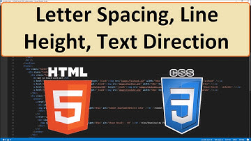 HTML5 and CSS3: 28 - Letter Spacing, Line Height, Text Direction