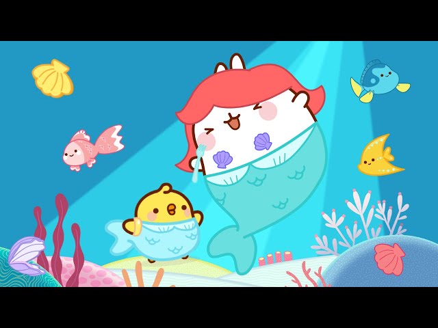 Molang and Piu Piu inside The MERMAID'S WORLD 🧜 | Funny Compilation For Kids class=