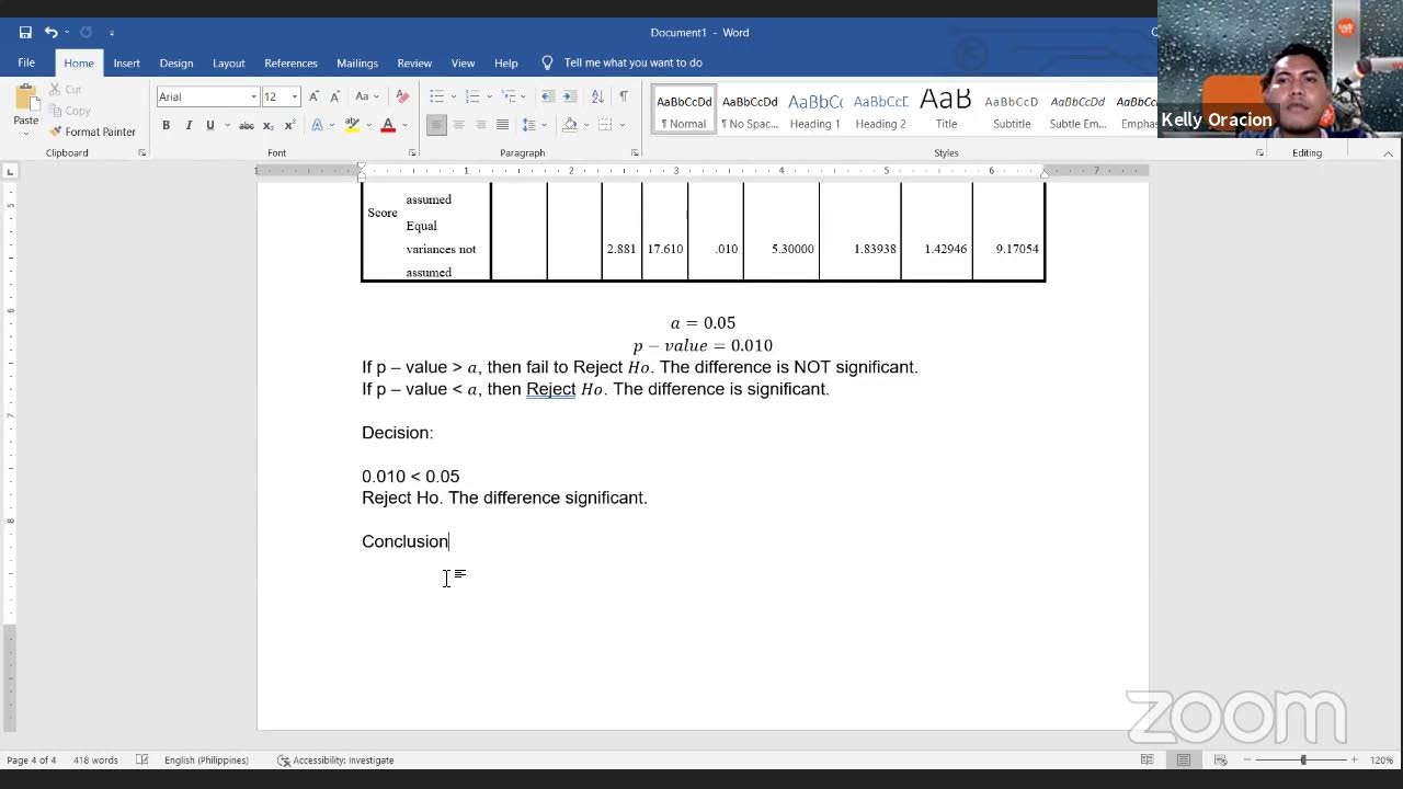 Introduction to T-test and Independent T-test