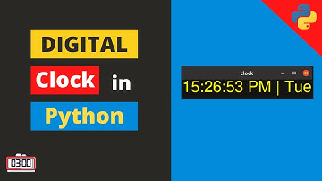 Create a Simple Digital Clock in Python | Tkinter Module | with Source Code