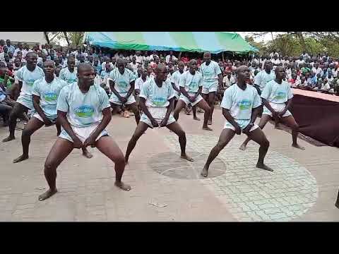 Chianda Boys Rugby team performing HAKA during the Chianda high school ...