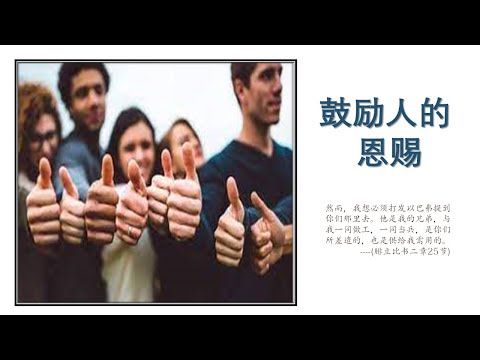 每日经历神11·28/腓立比书二章25节/鼓励人的恩赐