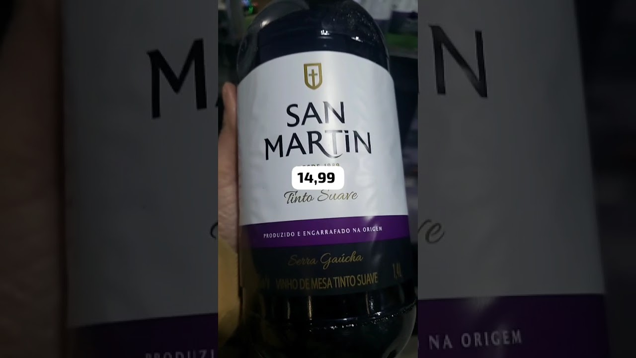 Vinho San Martin tinto suave 