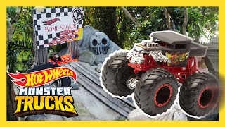 BONE SHAKER'S Skull Mountain 😱⛰️ | Monster Trucks Tournament of Titans | @HotWheels