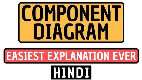 Component Diagram Explained in Hindi l UML Diagram l Software Modeling and Designing Course