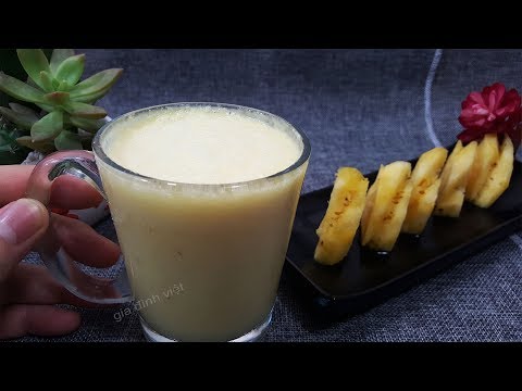 Cách giảm cân giảm mỡ bụng chưa ai chia sẽ bằng sinh tố dứa theo cách an toàn