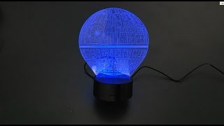 3D LED лампа &quot;Звезда смерти&quot; | Exmart