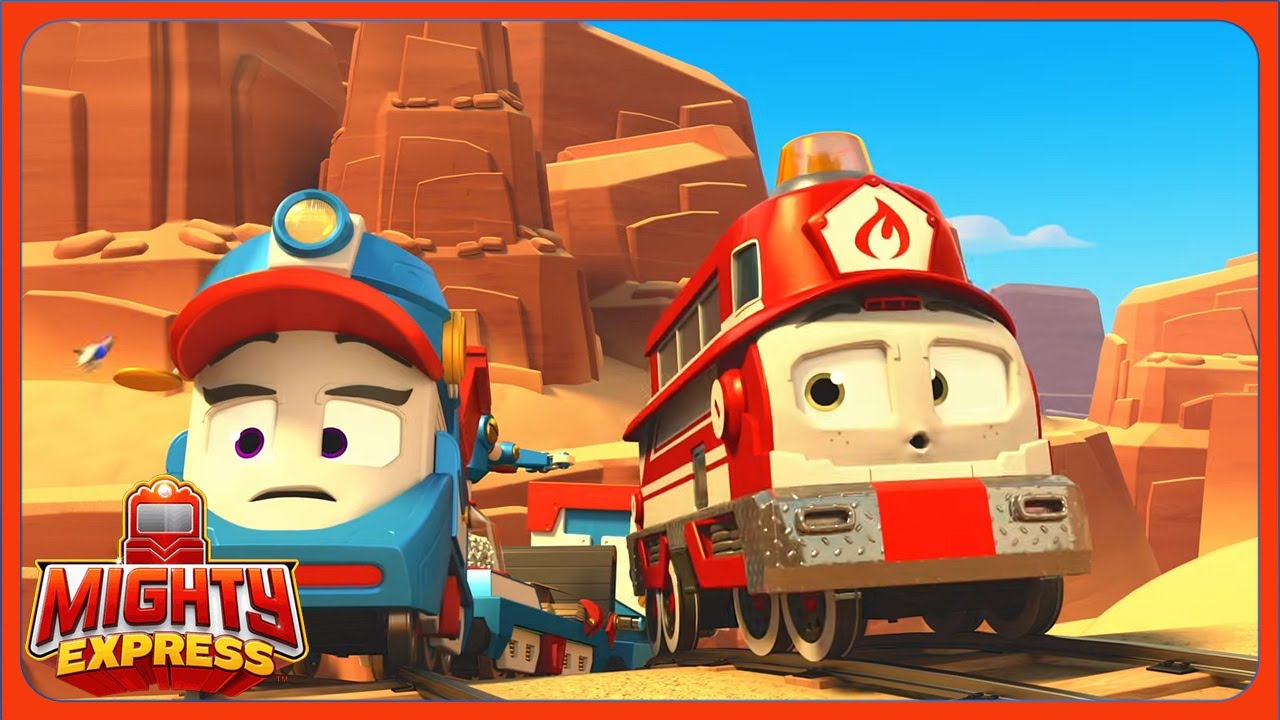 A Scary Save! (Compilation) | Mighty Express | Cartoons For Kids