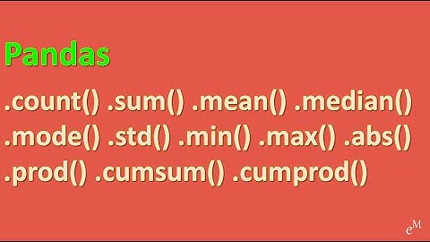 Python Tutorial: Learn Descriptive Statistics in Pandas in 6 Minutes