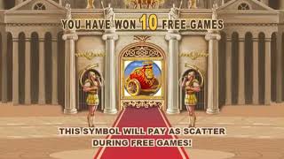 Free Spins and Big Win on The Rome and Glory Slot from PlayTech screenshot 5