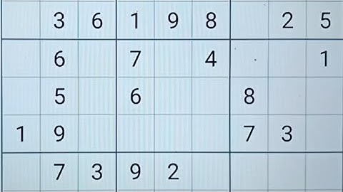 Sudoku Puzzle (2) : 6 / 11 / 2025 