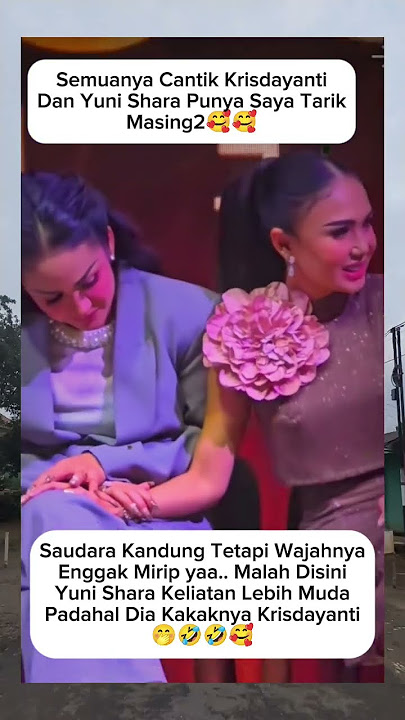 masyaAllah ini sampek susah bedain mana yang kakak nya🤣#yunishara#krisdayanti#shorts#shortvideo