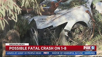 Possible Fatal Crash on I-8 In El Cajon
