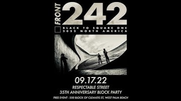 Thumbnail of Front 242 at Respectable Street 35th Anniversary Block Party in West Palm Beach 2022