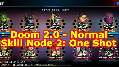 Doom II Raids | Skill Node 2 - One Shot | Doom 2.0 - - Marvel Strike Force - Free to Play
