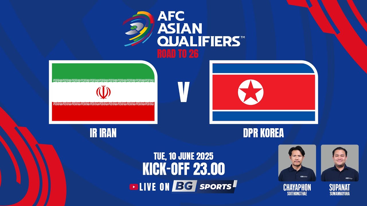 LIVE🔴 : IR Iran vs DPR Korea | AFC Asian Qualifiers™ - Road to 26 (Round 3) | 10.06.25