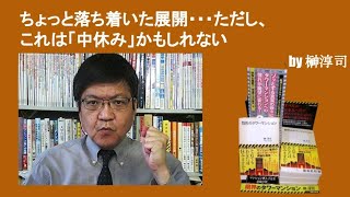ちょっと落ち着いた展開・・・ただし、これは「中休み」かもしれない　by榊淳司