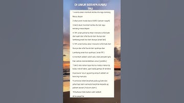 Diumur berapa kamu tau #official #sukses #shorts #story #motivasi #inspirasi