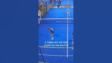 5 times out of the court in one match - a new personal record 😅 - Padel Highlights💙💙